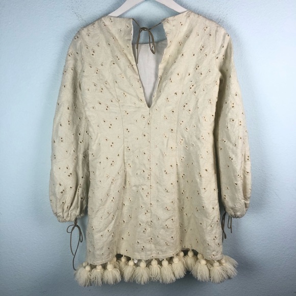 Mar The Jack bell sleeve tassel trim mini dress - Picture 6 of 8